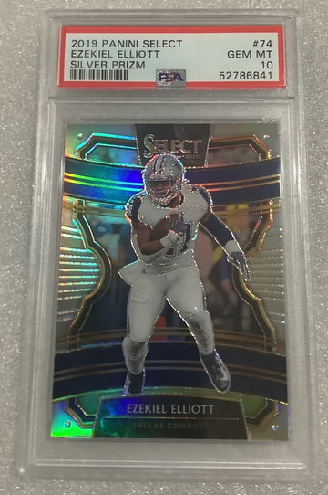 2019 Select Silver Ezekiel Elliott Concourse PSA 10 Cowboys 