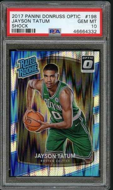 2017 OPTIC SHOCK JAYSON TATUM PSA 10