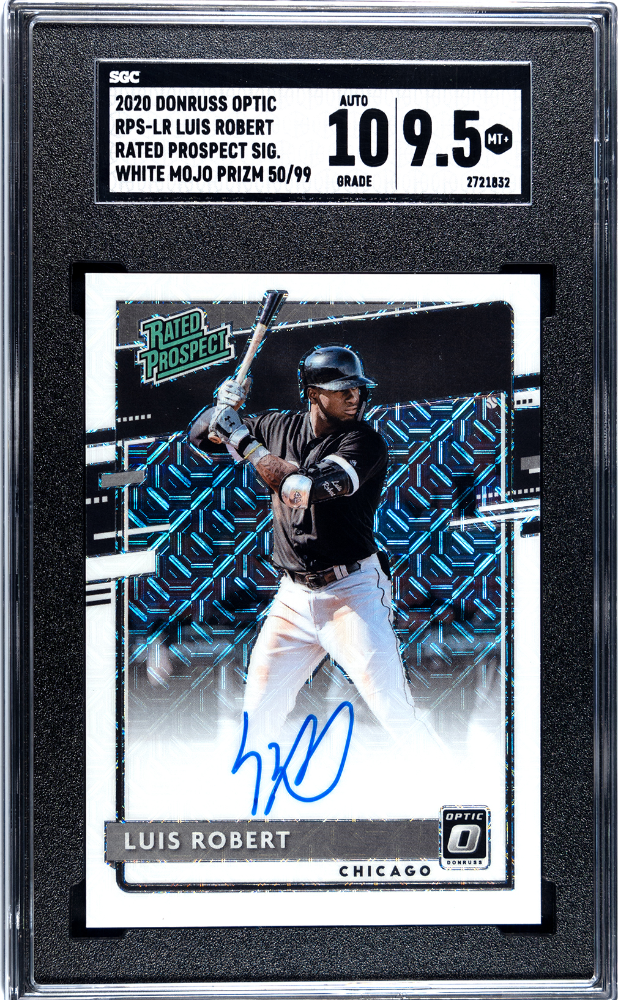 2020 Donruss Optic Luis Robert #RPS-LR Rated Prospect Sigs. White Mojo SGC 9.5