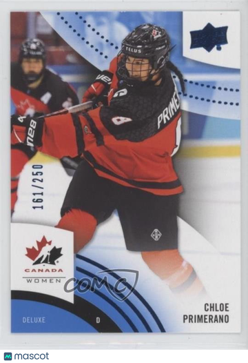 2025 Upper Deck Team Canada Juniors - [Base] - Deluxe Chloe Primerano #46 Deluxe 161/250 Rookie