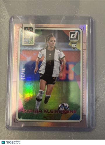 2023 Panini Donruss Womens World Cup Sophia Kleinherne #73 Pink Short Print Parallel/Variety Rookie