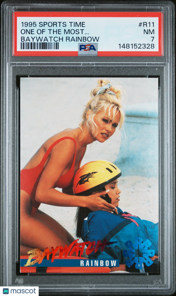 1995 Sports Time Baywatch Rainbow Pamela Anderson #R11 PSA 7