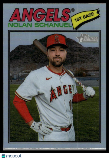 2026 Topps Heritage Nolan Schanuel #117 Chrome Refractors
