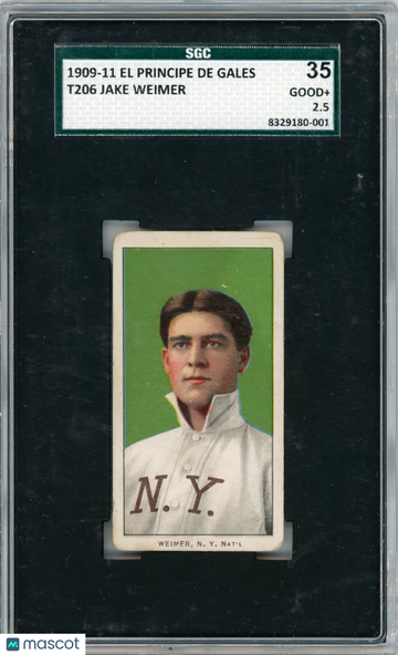 1909 El Principe De Gales (T206) Jake Weimer SGC 2.5