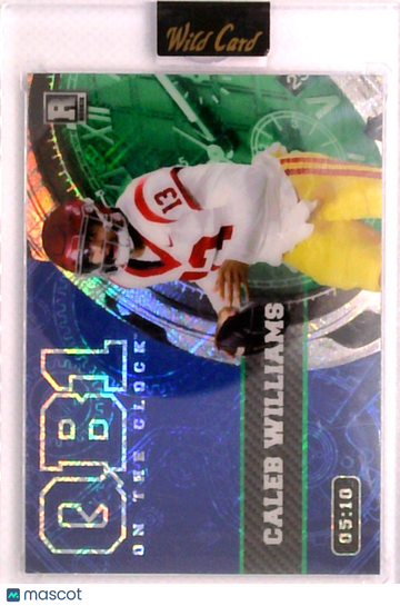 2023 Wild Card On The Clock Caleb Williams USC Trojans Football Card #OCW-CW2