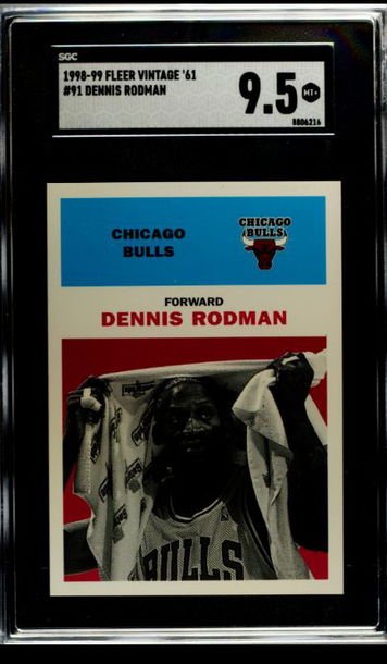 1998-99 fleer vintage '61 Dennis Rodman #91  SGC 9.5