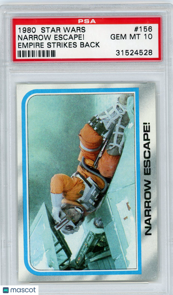 1980 Star Wars Empire Strikes Back Narrow Escape! #156 PSA 10
