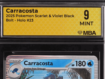 2025 Pokemon Scarlet & Violet Black Bolt Carracosta Holo MBA 9 #23