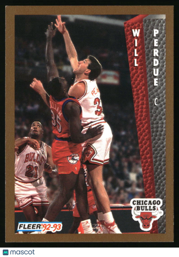 1992-93 Fleer Will Perdue #314 Chicago Bulls