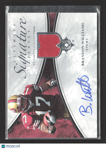 2006 Upper Deck Ultimate Collection Ultimate Signature Jersey Brandon Williams #ULT-BW Patch Memorabilia Jersey Auto