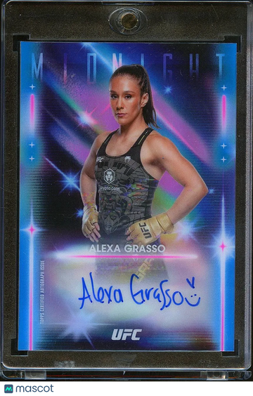 Alexa Grasso 2025 Topps Midnight UFC Glimmer Graphs Auto