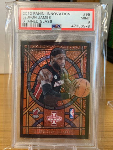 2012 Lebron James Stained Glass PSA 9 *Pop 7*