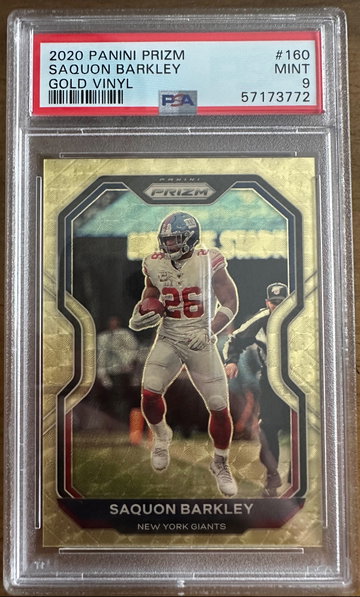 2020 Prizm Gold Vinyl Saquon Barkley #/5