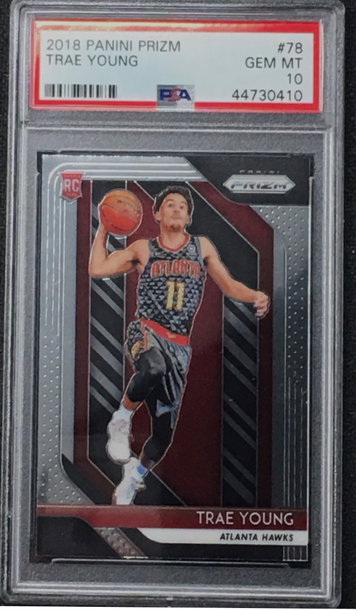 Trae young prizm rc psa 10 