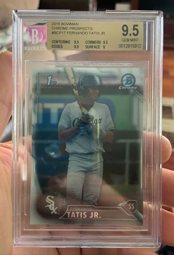Fernando Tatis jr. 2016 Bowman chrome prospects #BCP17 BGS 9.5