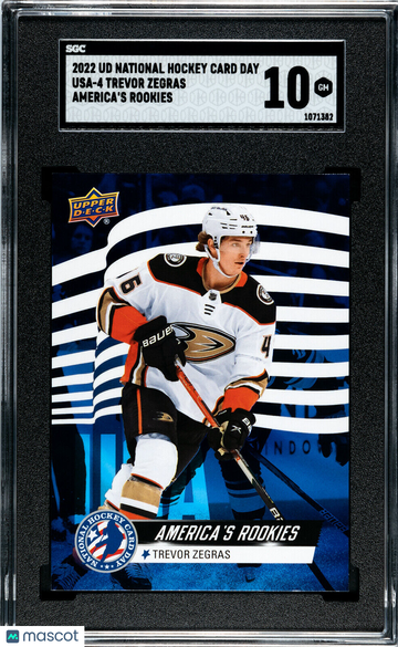 2021-22 Upper Deck Trevor Zegras Rookie SGC 10