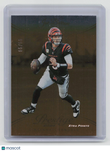 05/50 2024 Panini Prestige Joe Burrow #57 Orange Xtra Points