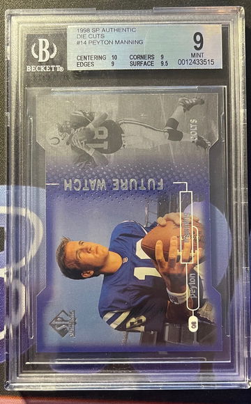 Peyton Manning SP Authentic BGS 9