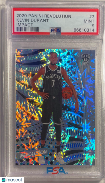 2020 Panini Revolution Kevin Durant #3 Impact PSA 9