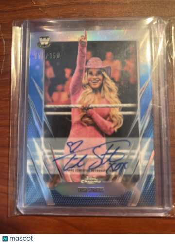 2026 Topps Chrome WWE Trish Stratus Blue Refractor Short Print Parallel/Variety Base Set Topps