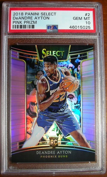 DeAndre Ayton 2018 Select #2 Pink Prizm /10 PSA 10