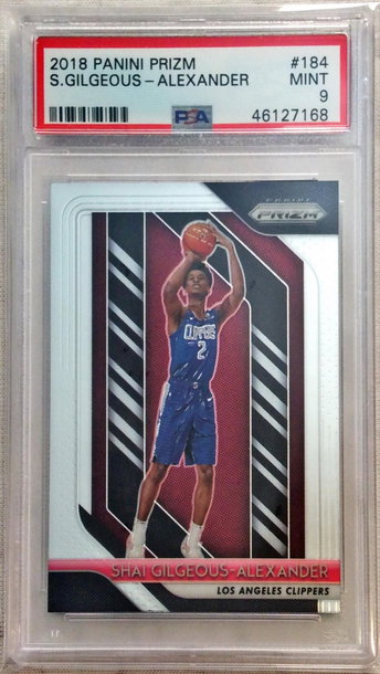 Shai Gilgeous Alexander 2019 Panini Prizm PSA 9