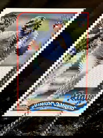 2024 Topps Update JUNIOR CAMINERO RC 1989 RELIC #89RU-JCA Tampa Bay Rays