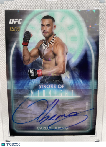 2025 Topps Midnight UFC Stroke of Midnight Carlos Ulberg #SMA-CU Autograph /99