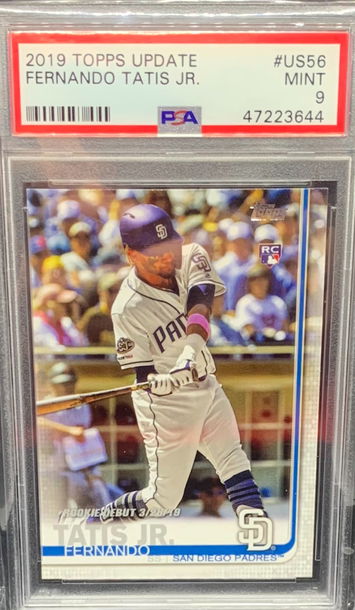 2019 TOPPS UPDATE FERNANDO TATIS JR ROOKIE CARD RC PSA 9