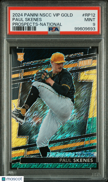 2024 Panini NSCC Gold VIP Paul Skenes #RP12 Prospects National /44 Parallel/Variety Rookie PSA 9