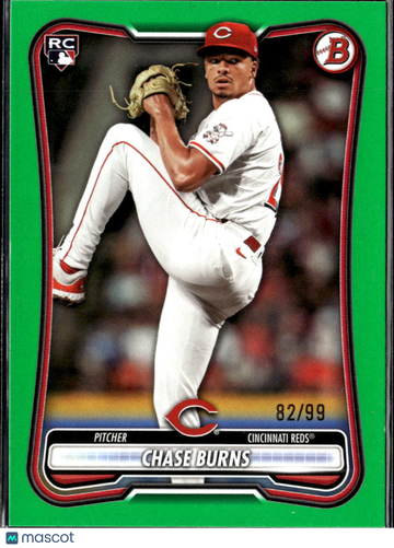 Chase Burns 2026 Topps Bowman RC Green /99 Cincinnati Reds