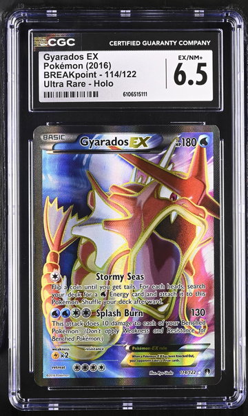 2016 BREAKpoint #114/122 Gyarados EX Ultra Rare - Holo CGC 6.5