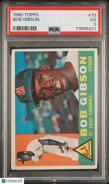1960 Topps Bob Gibson #73 PSA 3