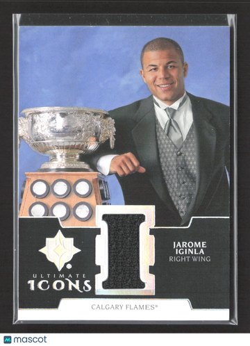 2020 Upper Deck Ultimate Collection Ultimate Icons Jarome Iginla #UI-JI Game-used hockey memorabilia