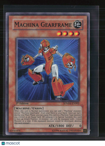 2010 Konami Machina Mayhem Structure Deck Machina Gearframe 1st Edition