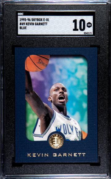 1995 Skybox E-XL Blue Kevin Garnett #49 SGC 10