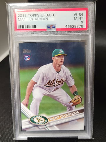 2017 Topps Update Matt Chapman Psa 9