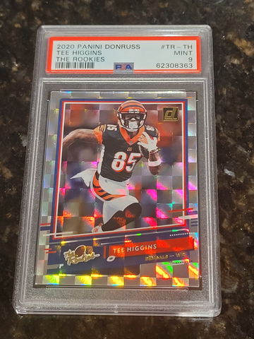 2020 Donruss Tee Higgins The Rookies RC #TR-TH PSA 9 MINT