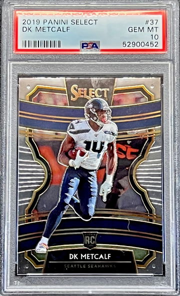 2019 DK Metcalf Panini Select #37 PSA 10 GEM MT