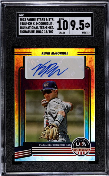 2023 Stars & Stripes #18U-KM Kevin McGonigle 18U National Team /100 SGC 9.5