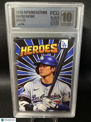 2026 OFFSZNCUSTOMS Heroes Shohei Ohtani #H-04 HEROES Short Print Parallel/Variety Insert Low Pop PCG 10
