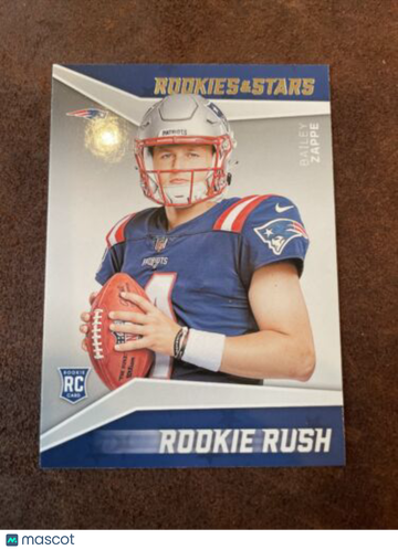 2022 Panini Rookies & Stars - Rookie Rush #RR-4 Bailey Zappe (RC)