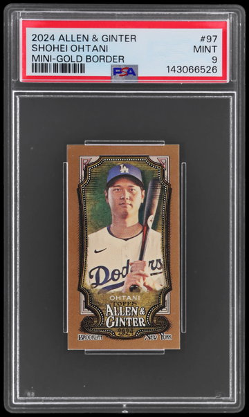 2024 Topps Allen & Ginter Shohei Ohtani Mini Gold Border PSA 9