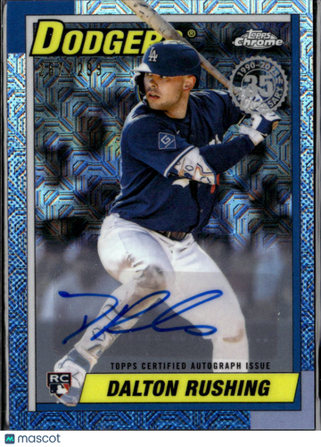 2025 Topps Chrome Dalton Rushing #U90C-41 Blue Mojo Refractor RC