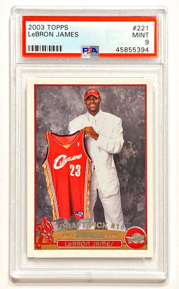 2003 Topps LeBron James #221 Rookie PSA 9