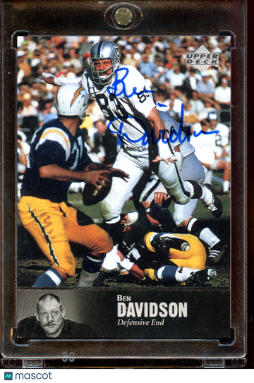 1997 Upper Deck NFL Legends Ben Davidson #AL-96 Short Print Autographed