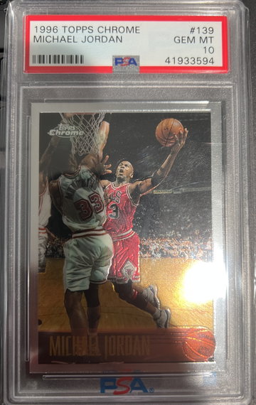 1996 Topps Chrome Michael Jordan PSA 10 GEM MINT