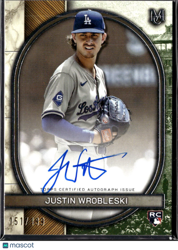 2025 Topps Museum Collection Justin Wrobleski #AA-JWR /199 RC