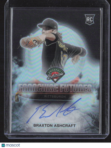 2025 Panini Prospect Edition Franchise Futures Auto Braxton Ashcraft #FFS-BA Silver RC