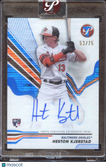 Heston Kjerstad 2024 Topps Pristine RC Auto /75 Baltimore Orioles